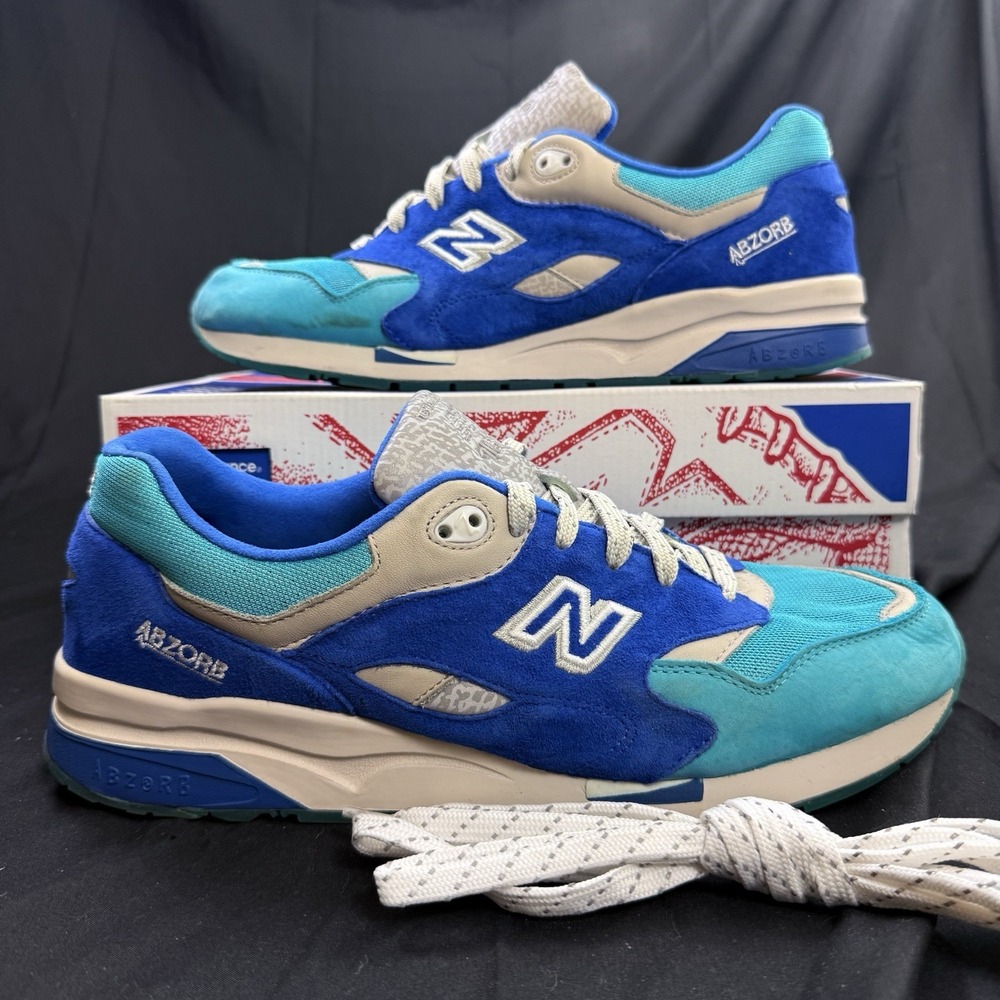 Size 13 New Balance 1600 X Nice Kicks Mens Blue Gray "Grand Anse"  CM1600NK